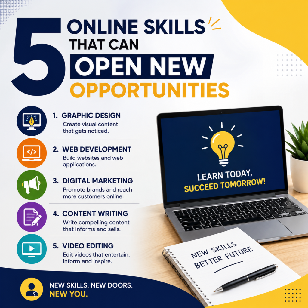 5 Online Skills That Can Open New Opportunities